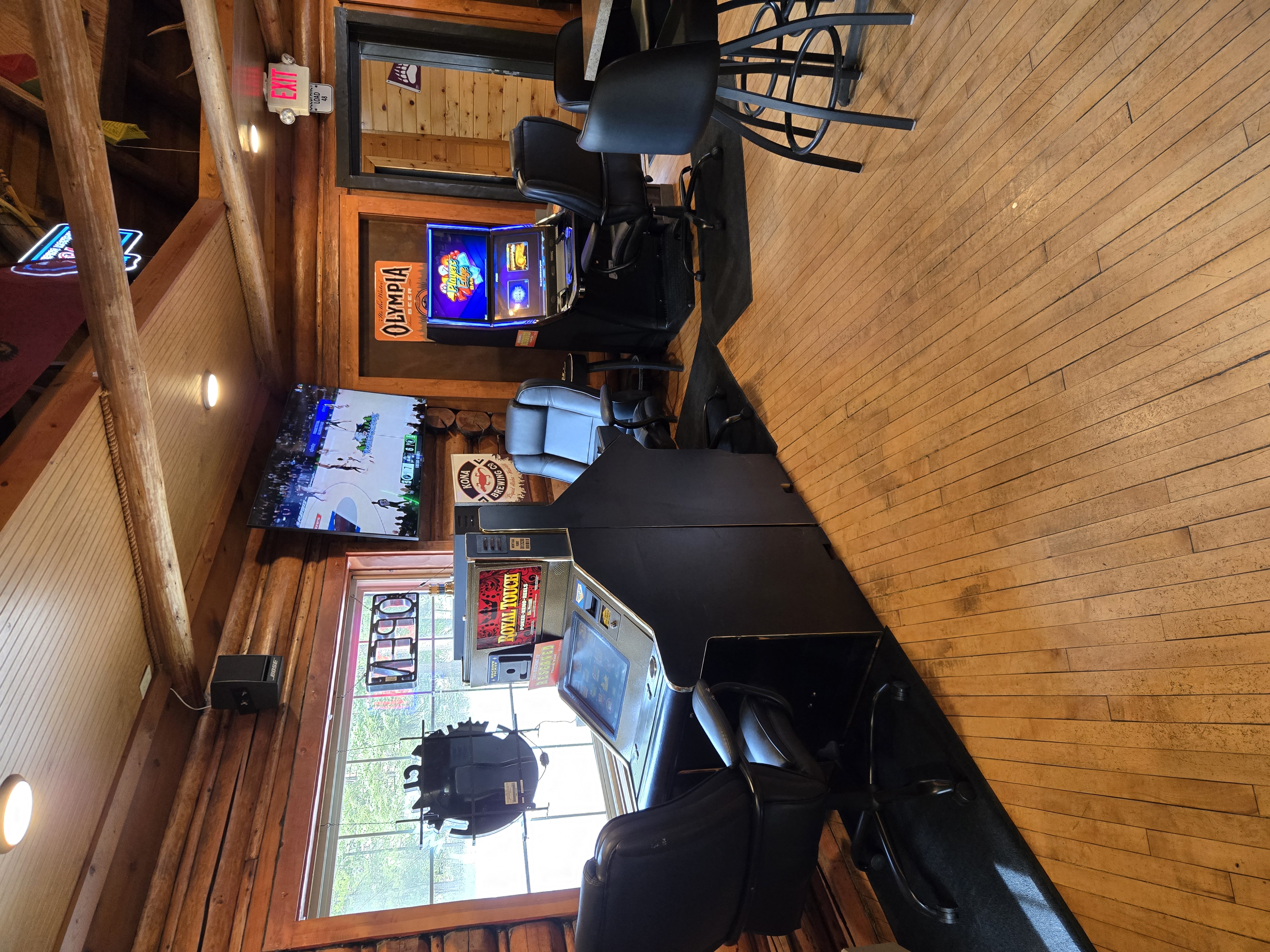 Gaming machines at Basecamp Casino in Seeley Lake Montana